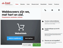 Tablet Screenshot of lined.nl